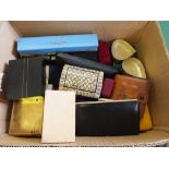 A box of various jewellery boxes,