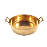 A 19th Century twin handled Brass preserving pan,