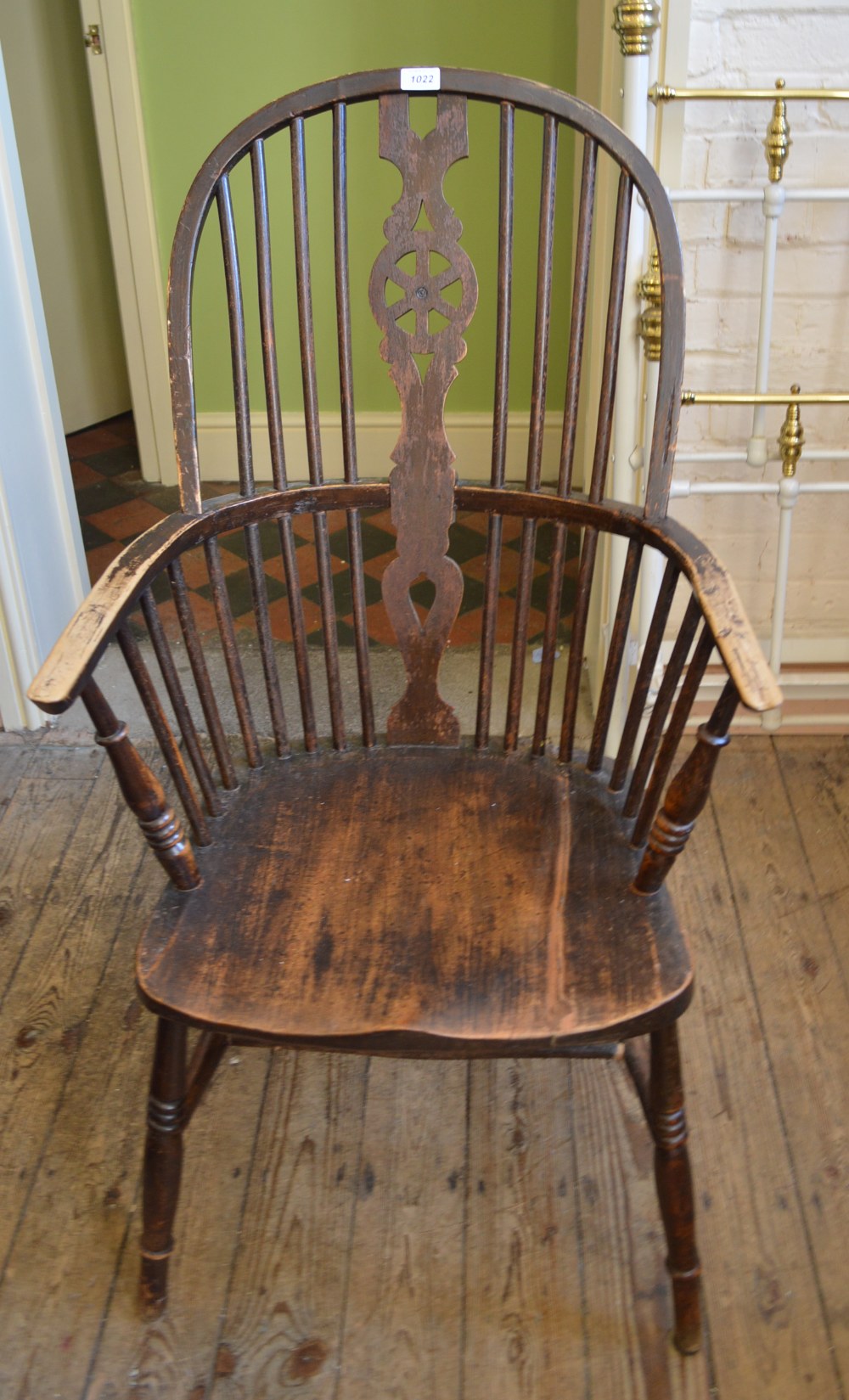 A Windsor armchair