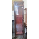 A glazed Mahogany display cabinet and one other (as found)