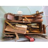 Various woodworking tools,