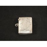 An engraved Silver vesta,