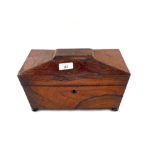 A 19th Century Rosewood tea caddy (for restoration)