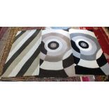 Three modern wool rugs