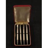 A set of four Sterling Silver bridge pencils