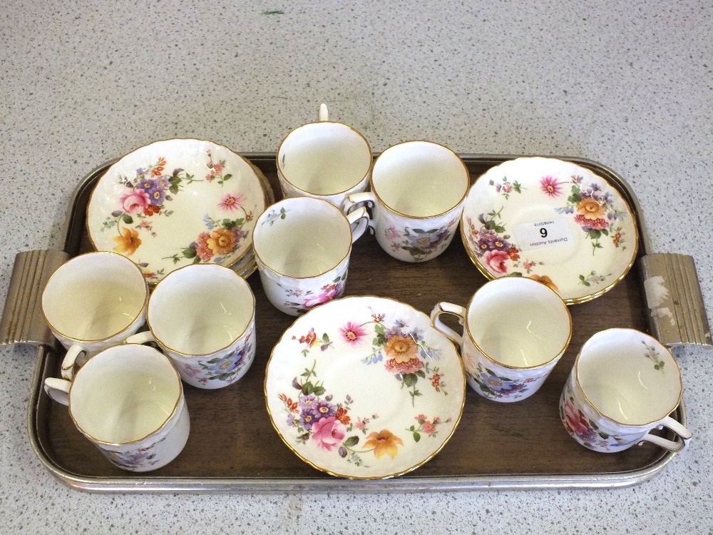 A Royal Crown Derby Posies coffee set