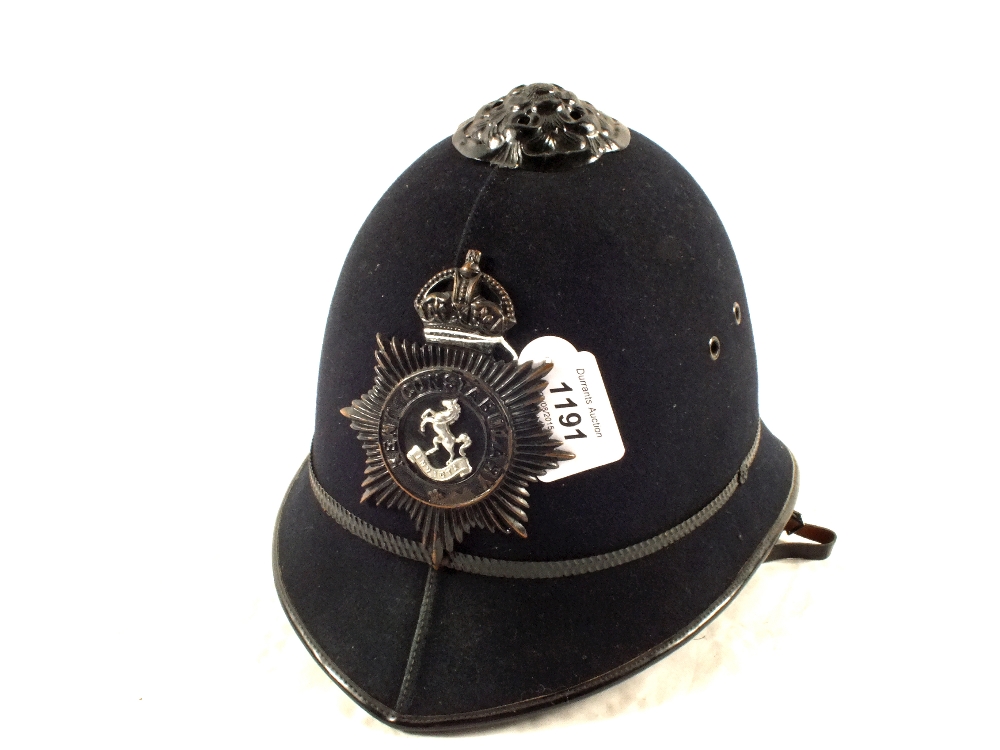 A Police helmet (Rose) with Kent plate, - Image 2 of 2