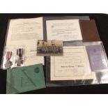 A German WWI Iron Cross 2nd class with Cross of Honour with award documents, service books,