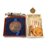 A mixed lot including QEII for Faithfull Service to Christopher W Utton in box,