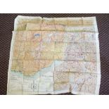 A WWII era silk map (Germany and France)