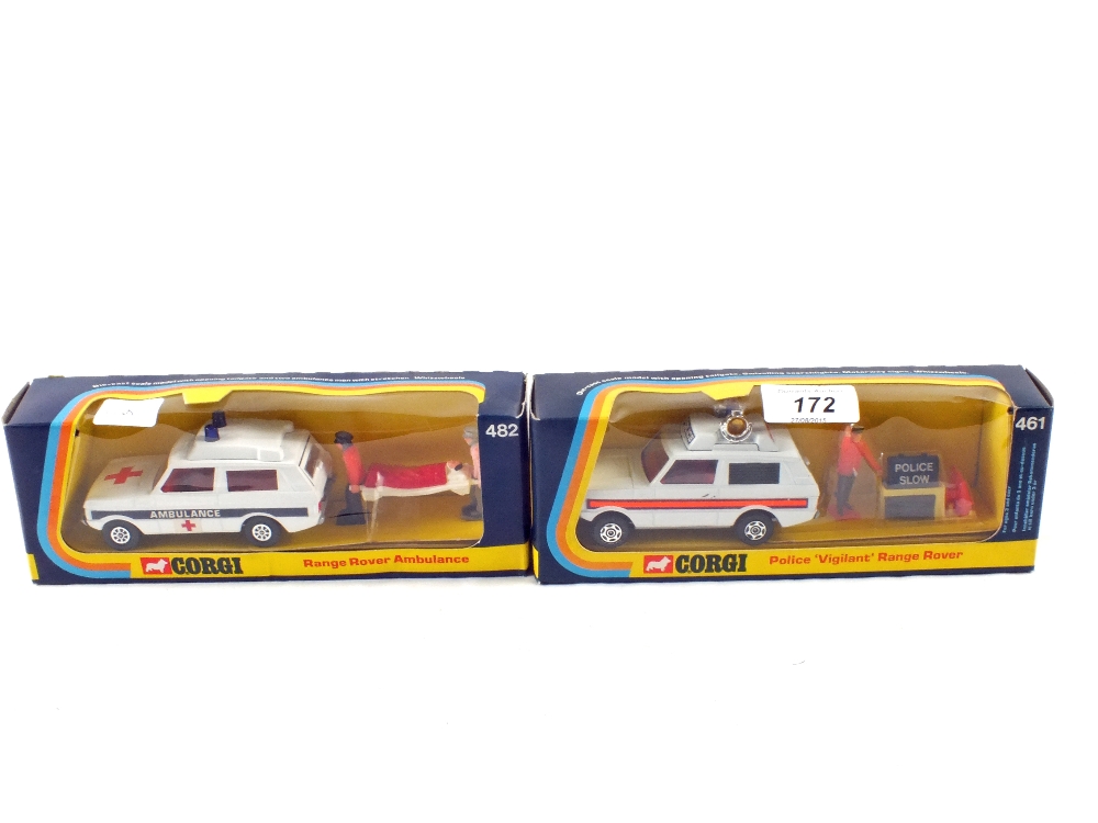 Two window boxed Corgi models, No.482 Range Rover-Ambulance and No.