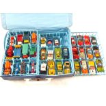 A Matchbox collectors case and various models