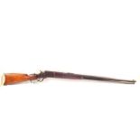 An extremely rare Bullard large frame lever action rifle in 40/90 Bullard calibre,