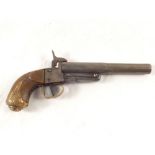 A pinfire single shot pistol approx 15mm calibre