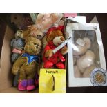 Boxed Millennium Harrods musical bear,