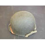 A USA helmet WWII era complete with liner