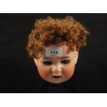 A large Heubach Koppelsdorf dolls head,