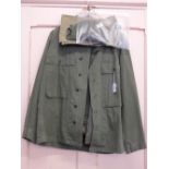 A USA WWII era Herringbone twill set of fatigues including cap and spatts