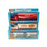 Three Matchbox Superkings window boxed lorries,