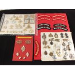 A collection of military insignia,