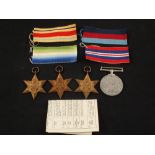 A group of four WWII medals to Sub-Lt Vivian Bernard Lloyd-Smith R.N.V.R.