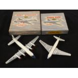 Two boxed Dinky Supertoys aircraft No.702 D.H.Comet airliner and No.