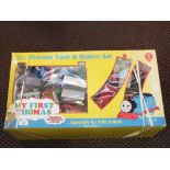Thomas the Tank Engine, many engines, rolling stock and a large quantity of track,