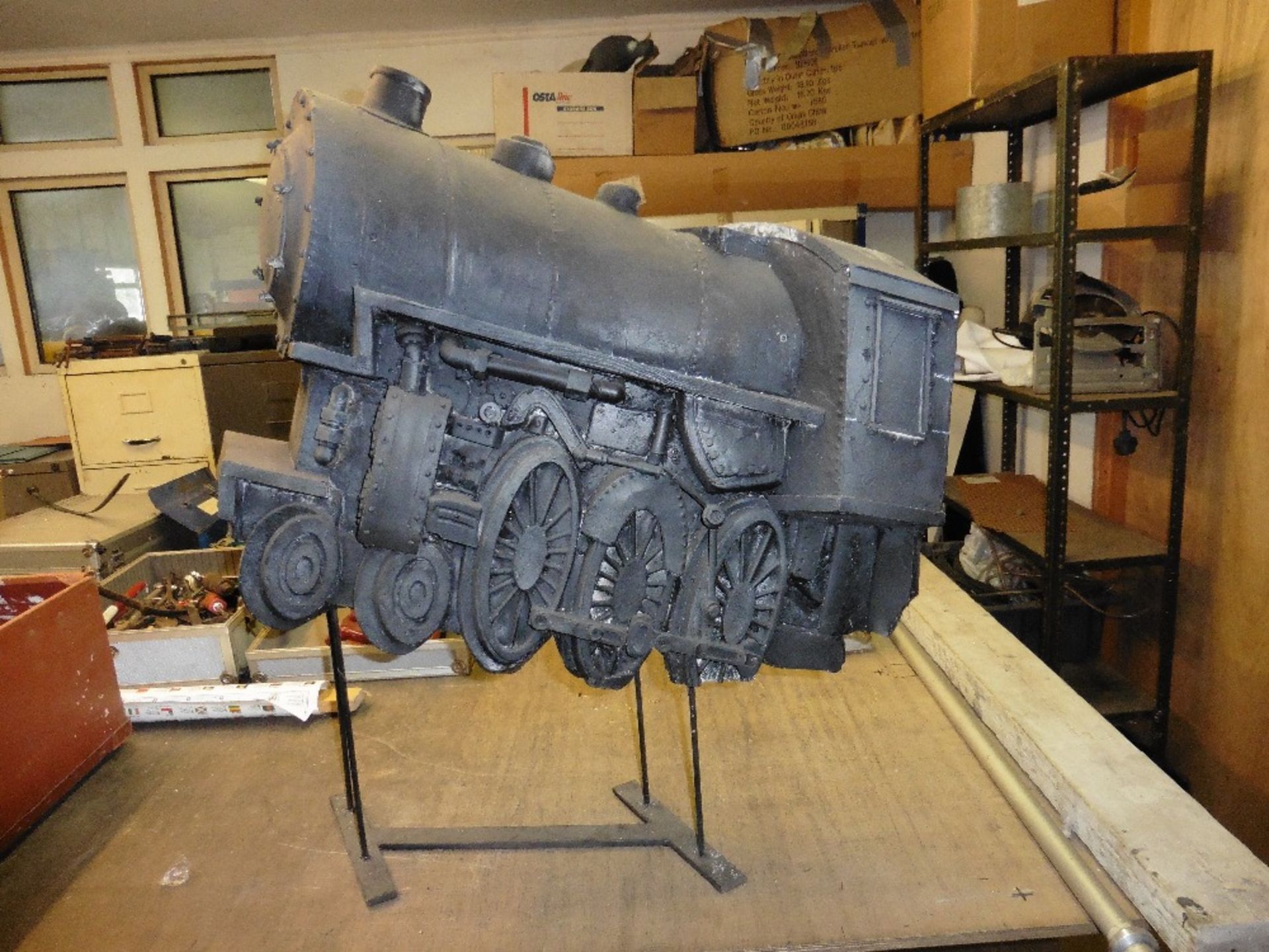 Fibre Glass Train Model

From AC/DC Runaway Train Concert 
Train model 63 x 53 x 28 cm on stand, - Image 2 of 4