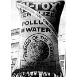 Nitrate Bag

approximately 20' x 15' made for friends of earth protest against fertilisers 

Comes