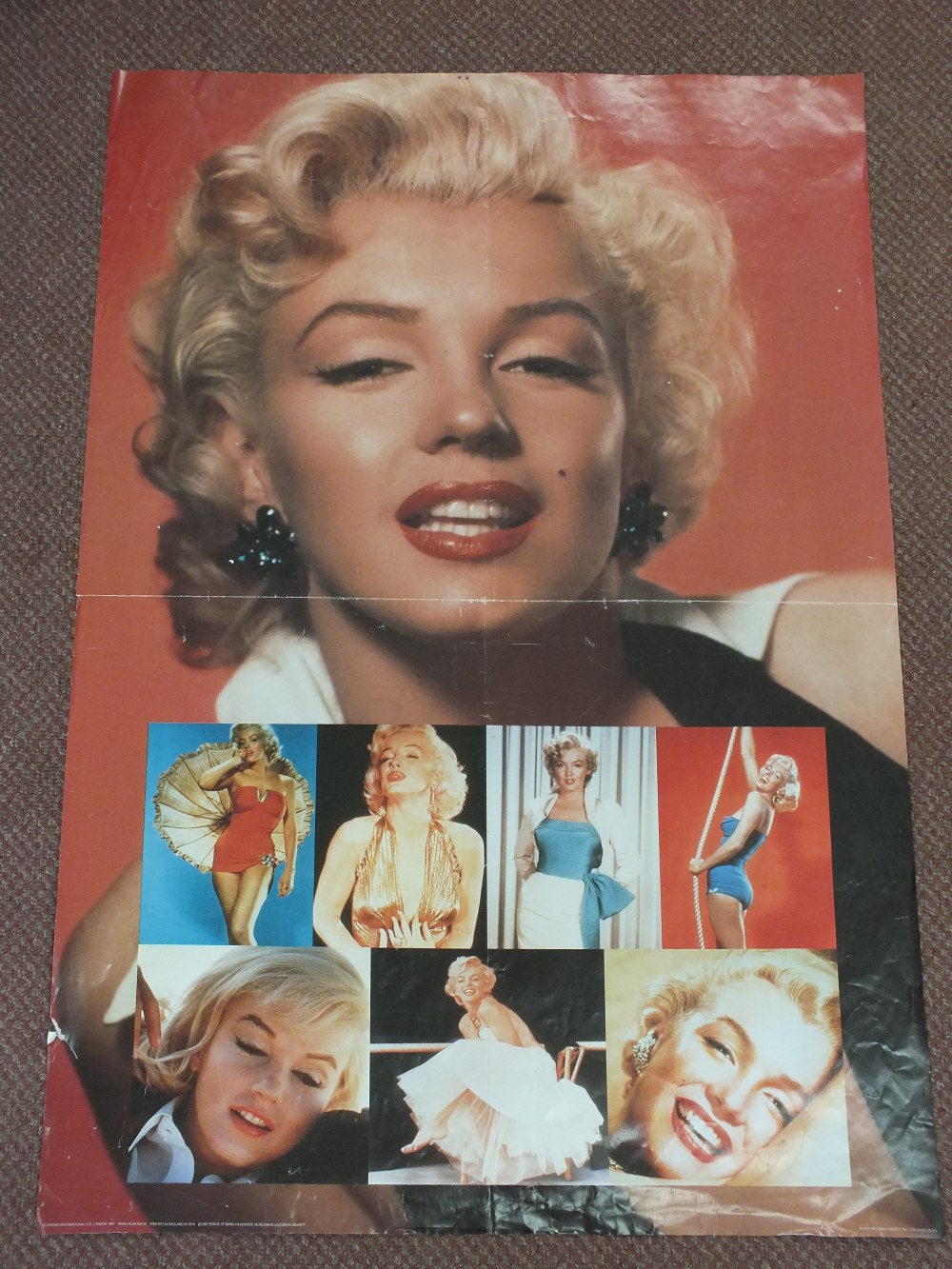 Marilyn Monroe Poster

60cm x 89cm

Note: Frayed on edges and has a four way fold crease.