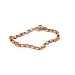 A 9ct Gold bracelet with yellow metal clasp