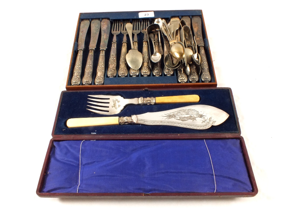 Various items of Silver plated cutlery