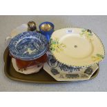 An 1887 Jubilee plate and other china and glass