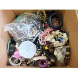 A large quantity of costume jewellery