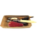 Tortoiseshell and Silver handled letter openers,