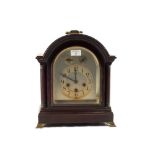 A Mahogany striking bracket clock