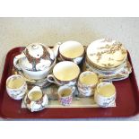 A Crown Ducal Orange Tree breakfast set and other china