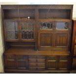 An Oak Old Charm wall unit with four drawers and four cupboards