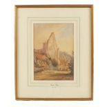 Edward Dayes (1763-1804), signed watercolour of Abbey Ruins,