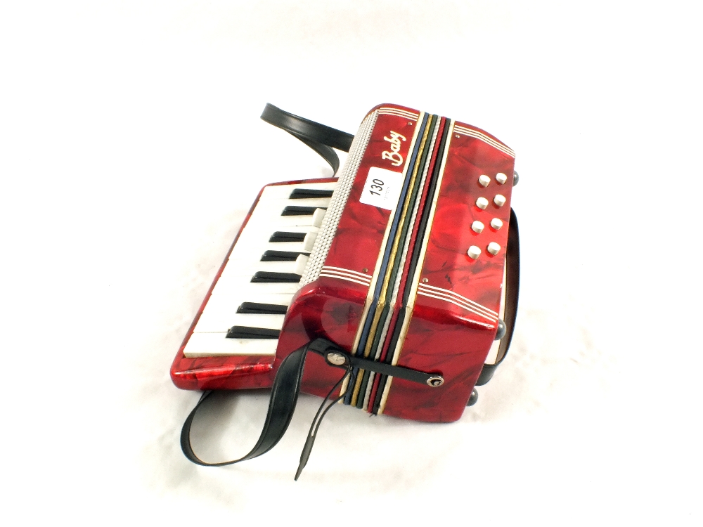A baby piano accordion