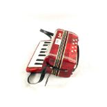 A baby piano accordion