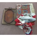 A Victorian coloured shawl,