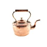 A 19th Century oval seamed Copper kettle,