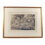 George Francis White (1808-1898), signed with initials, pencil heightened with white, Gye Gant,