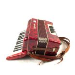 A Worldmaster piano accordion