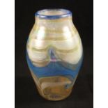 John Ditchfield, Unique Collection glass vase with certificate,
