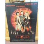 A film poster "Chicago" mounted on board