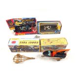 Corgi 107 Batboat and two trailers, 267 Batmobile (2),