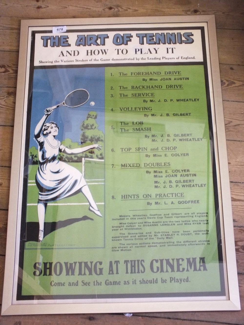 A framed Parkstone Film Co, Lytham poster,