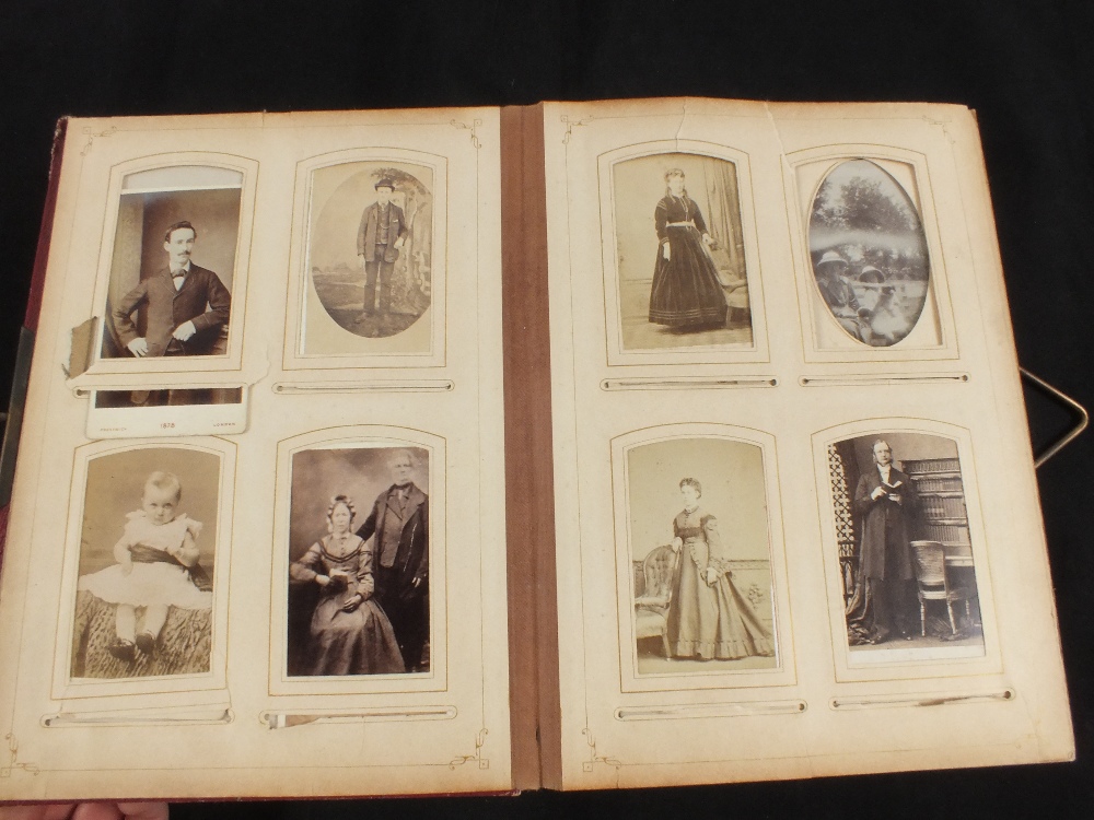 A Victorian photograph album with a quantity of photographs - Image 3 of 3